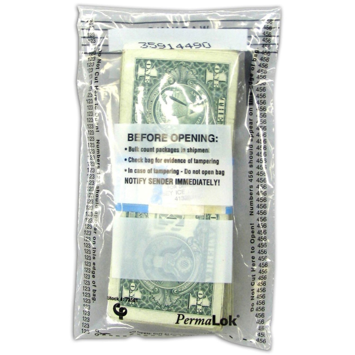 Picture of Control Tek CNK585010 4.50 x 7.75 in. Permalok Bundle Bags&#44; Clear - Pack of 4