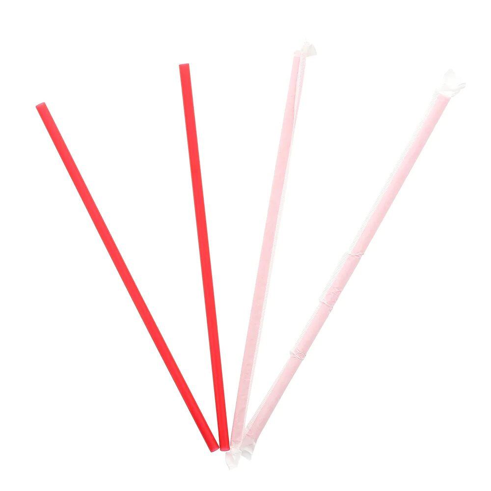 Picture of Banyan EGS198200 10.25 in. Giant Straw Paper Wrapped&#44; Red - Pack of 1200
