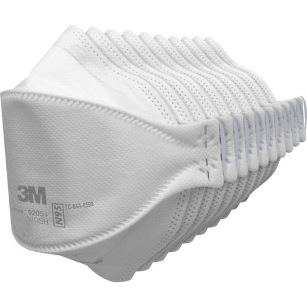 Picture of 3M MMM9205P10DC Aura N95 Particulate Respirator Face Mask - 10 per Pack - Pack of 8