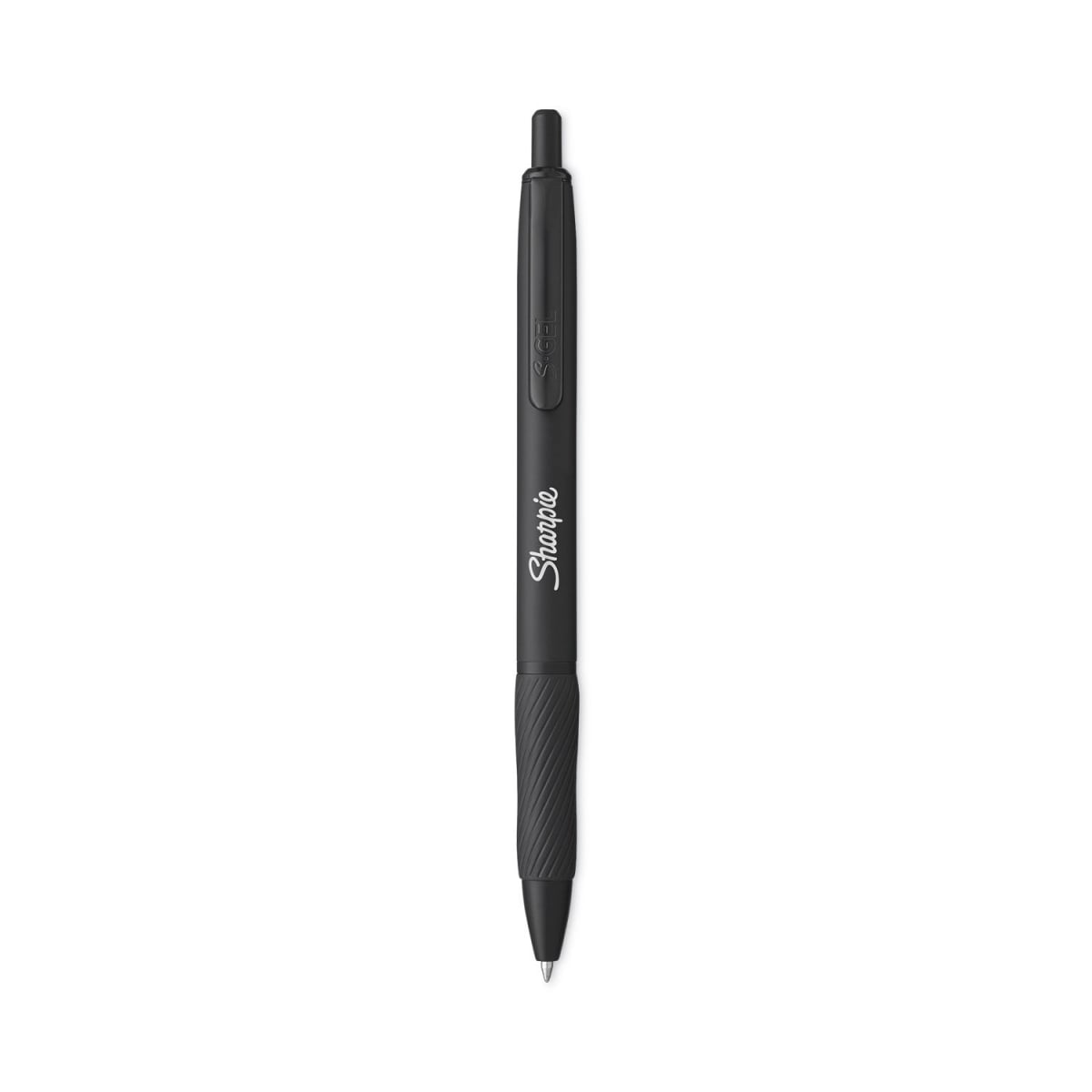 0.7 mm Sharpie S-Gel Pens, Matte Black - Pack of 12