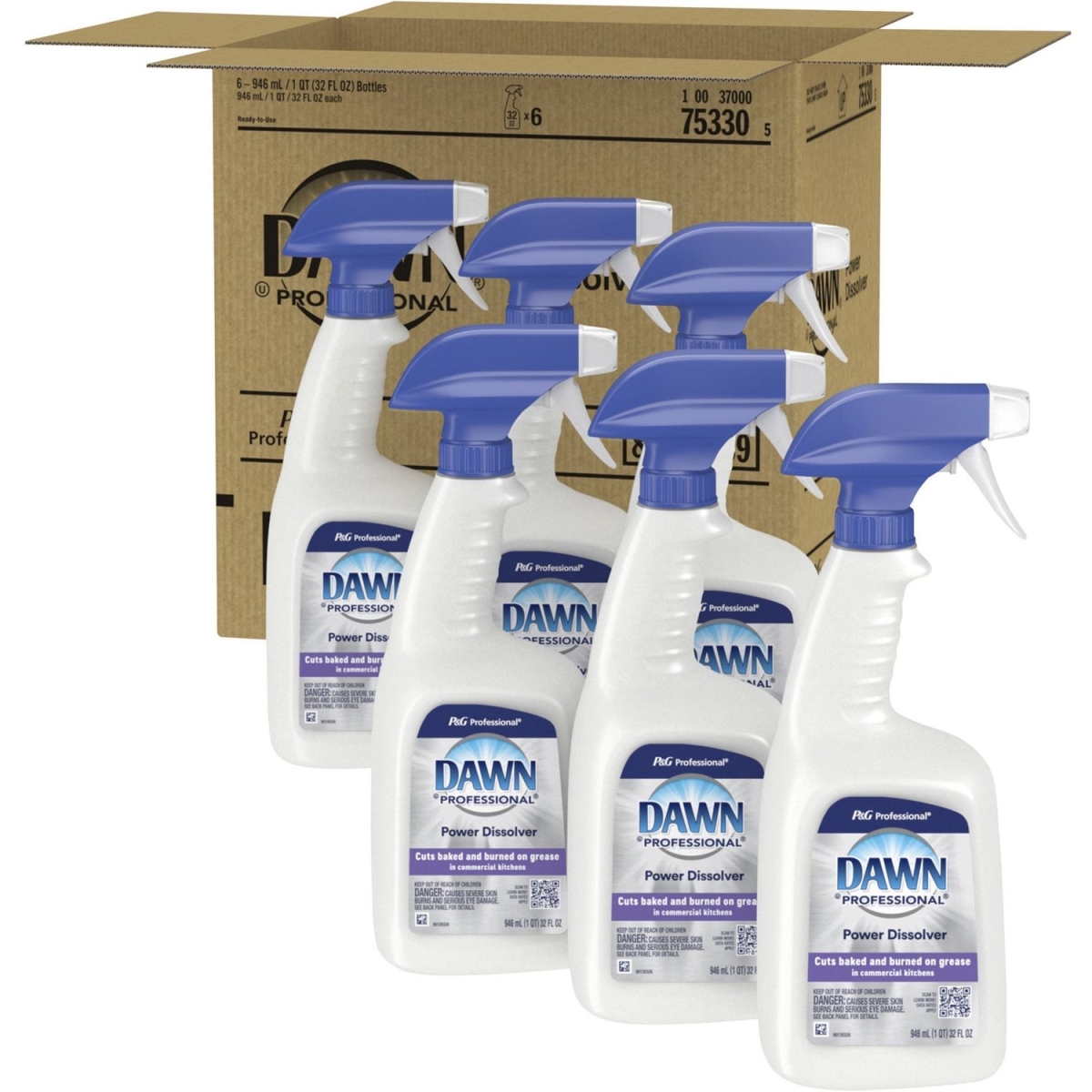 32 oz Ready-To-Use Dawn Professional Power Dissolver, White - Pack of 6