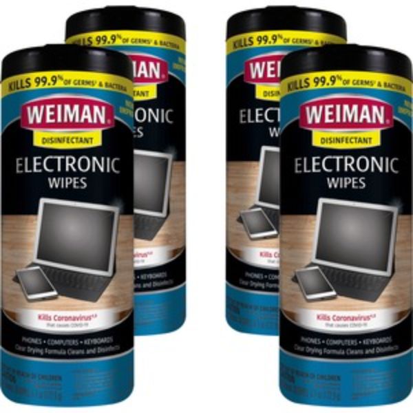 WMN93ACT 7 x 8 in. Electronic Wipes, 30 Count - Pack of 4 -  Weiman