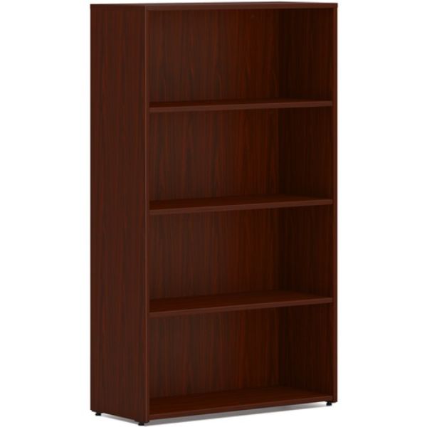 30 x 53 in. 4 Shelves Mod Bookcase, Mahogany