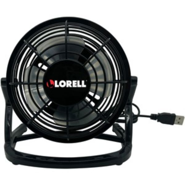 Picture of Lorell LLR18474 4 in. USB-powered Plastic Personal Fan&#44; Black