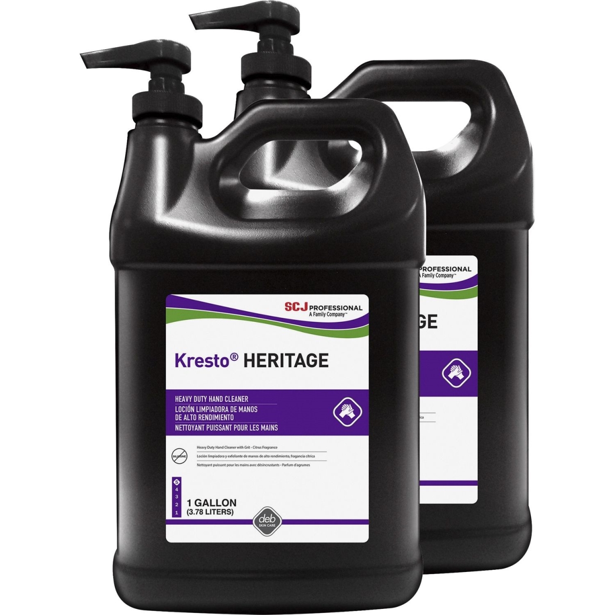 SJN09102CT 1 gal Heritage Super Heavy Duty Hand Cleanser, Clear - Pack of 4
