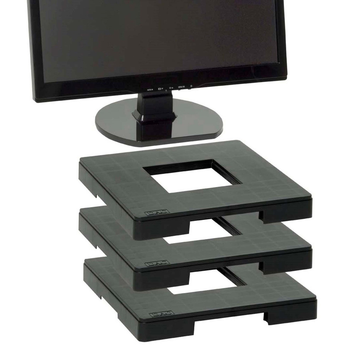 Picture of DAC DTA02151 1.25 in. Standard Monitor Riser Block for Flat Panel Display Type Supported, Black