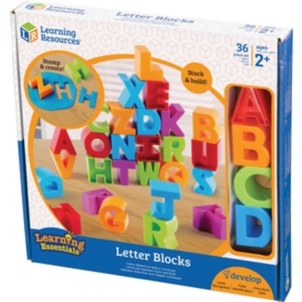 Picture of Learning Resources LRNLER7718 Skill Learning Letter Blocks Set, Multi Color
