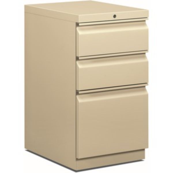 15 x 19.88 x 28 in. Mobile Pedestal with Pencil Tray Insert, Putty