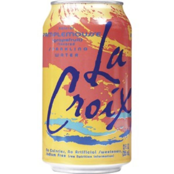 Picture of LaCroix LCX40120 12 oz Flavored Sparkling Water, Grapefruit - Pack of 24