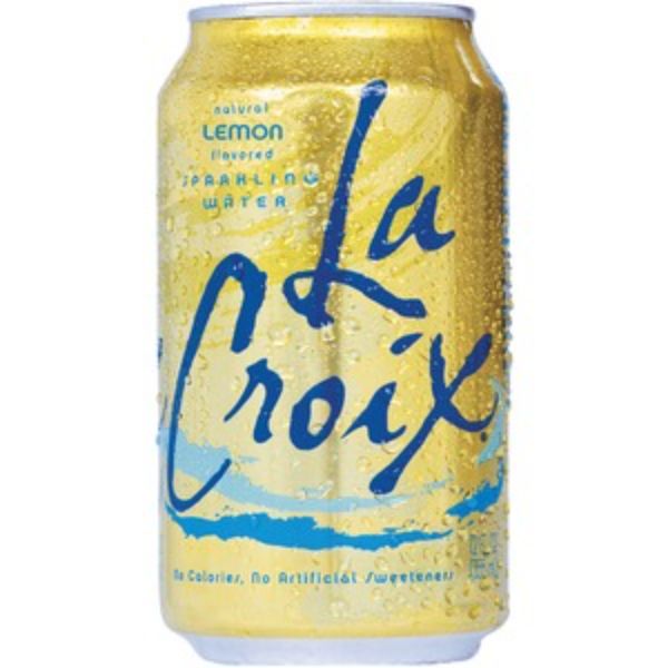 Picture of LaCroix LCX40130 12 oz Flavored Sparkling Water, Lemon - Pack of 24
