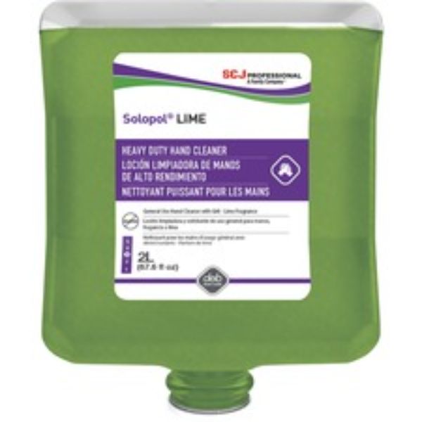 Solopol Medium Heavy-Duty Hand Wash Dispenser, Lime - 2 Litre - Pack of 4