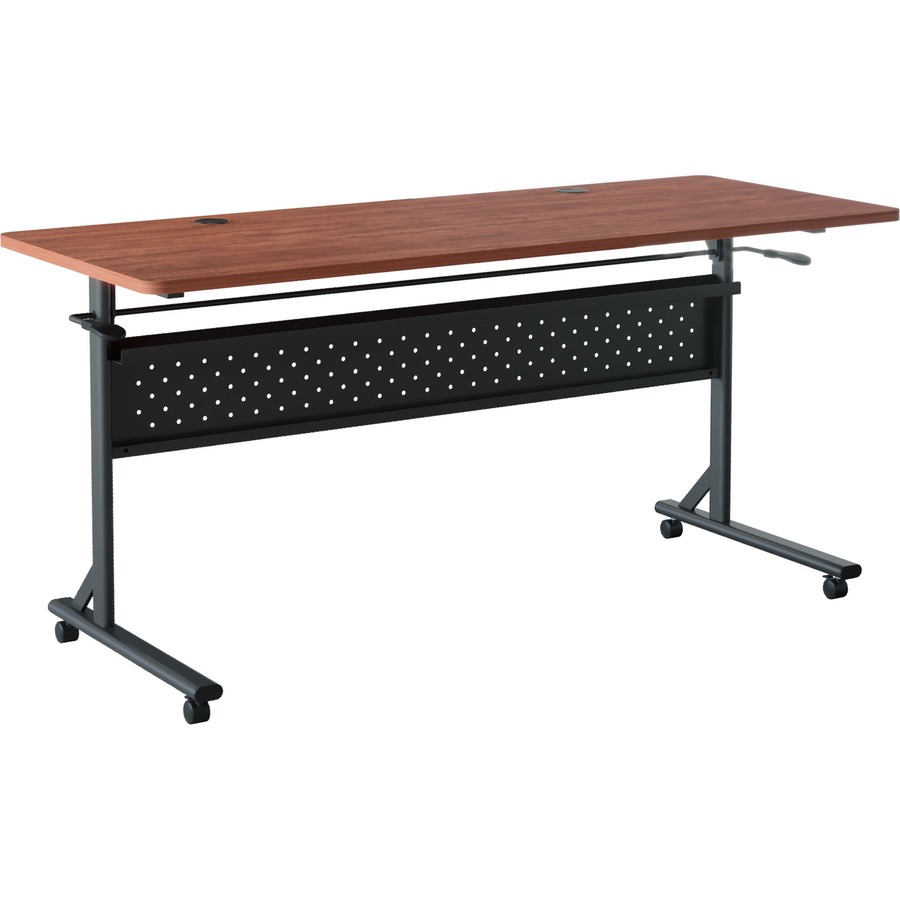 LLR60762 24 x 60 in. Shift 2.0 Flip & Nesting Mobile Table, Cherry