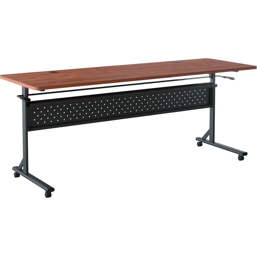 LLR60763 24 x 72 in. Shift 2.0 Flip & Nesting Mobile Table, Cherry