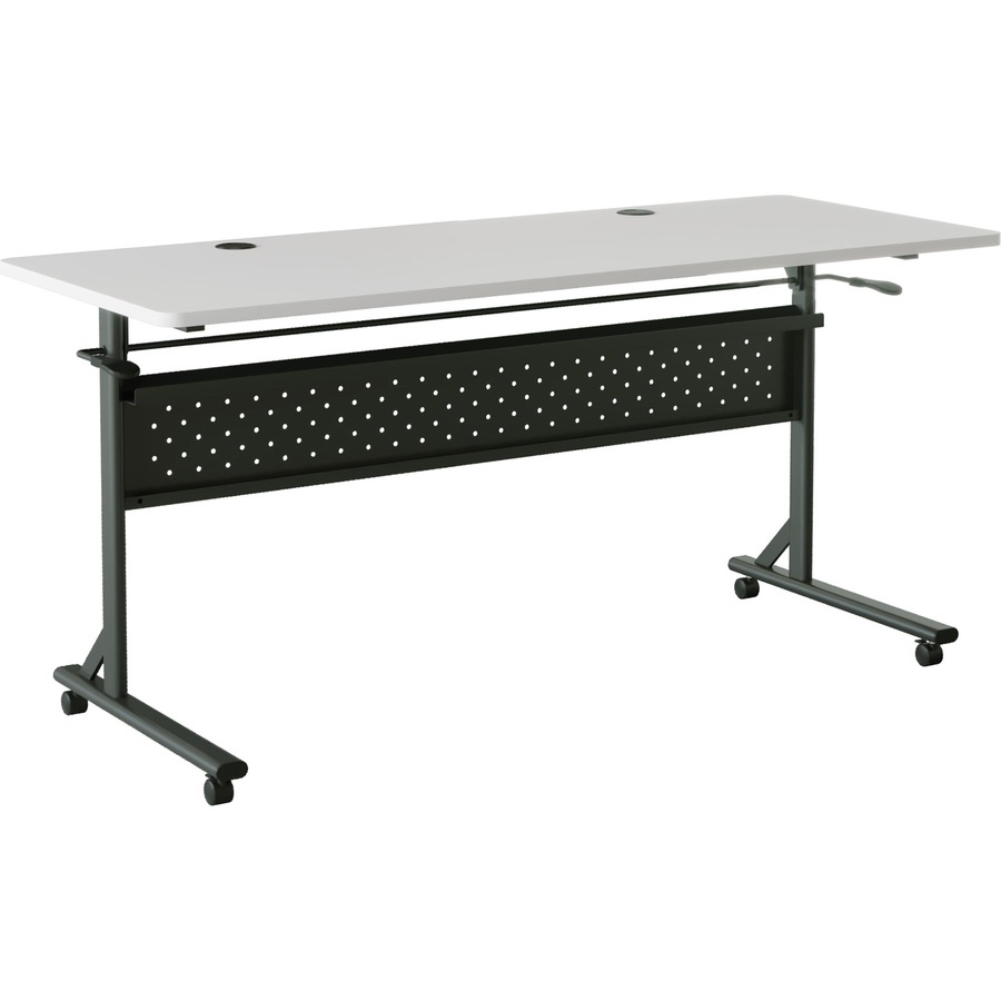 LLR60766 24 x 60 in. Shift 2.0 Flip & Nesting Mobile Table, Grey