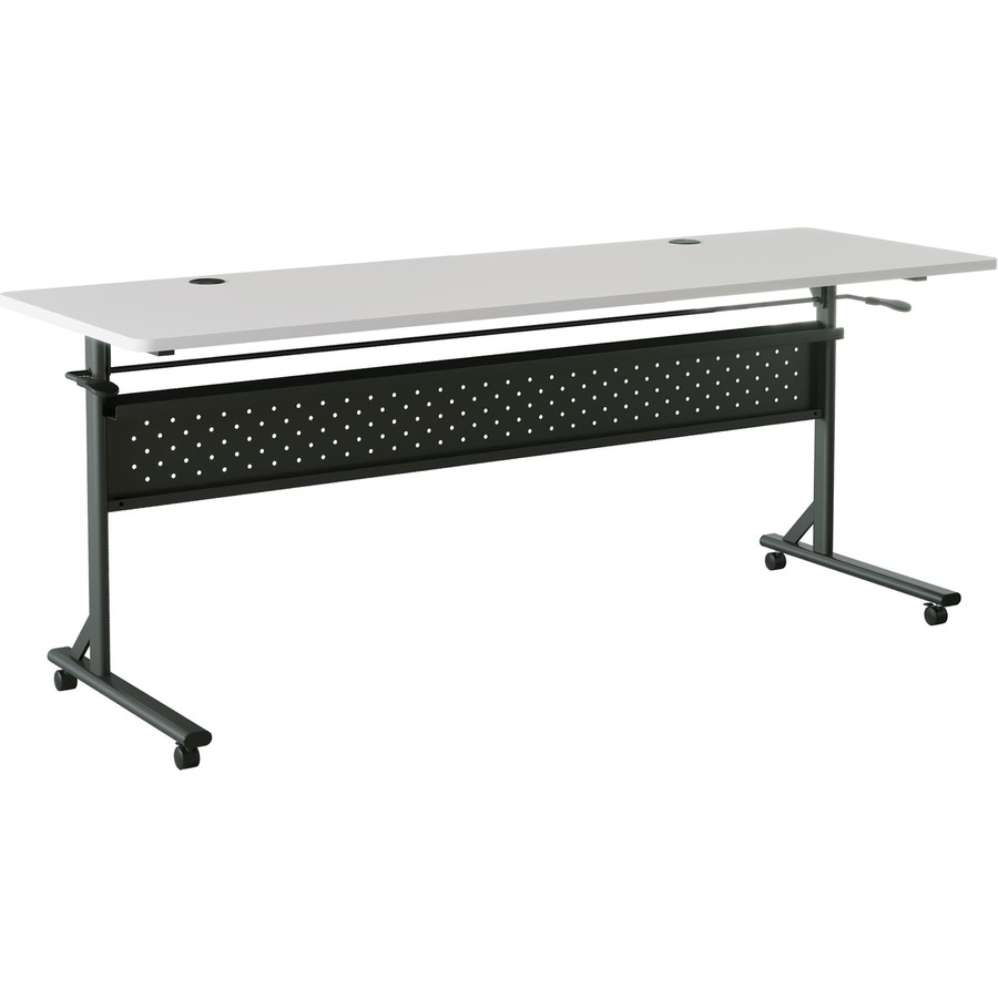 LLR60767 24 x 72 in. Shift 2.0 Flip & Nesting Mobile Table, Grey