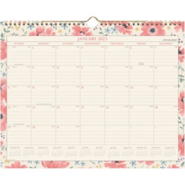 Picture of At-A-Glance AAG1641F707 Badge Monthly Wall Calendar - Medium