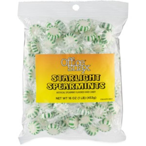 16 oz Tub of Starlight Spearmints Candy