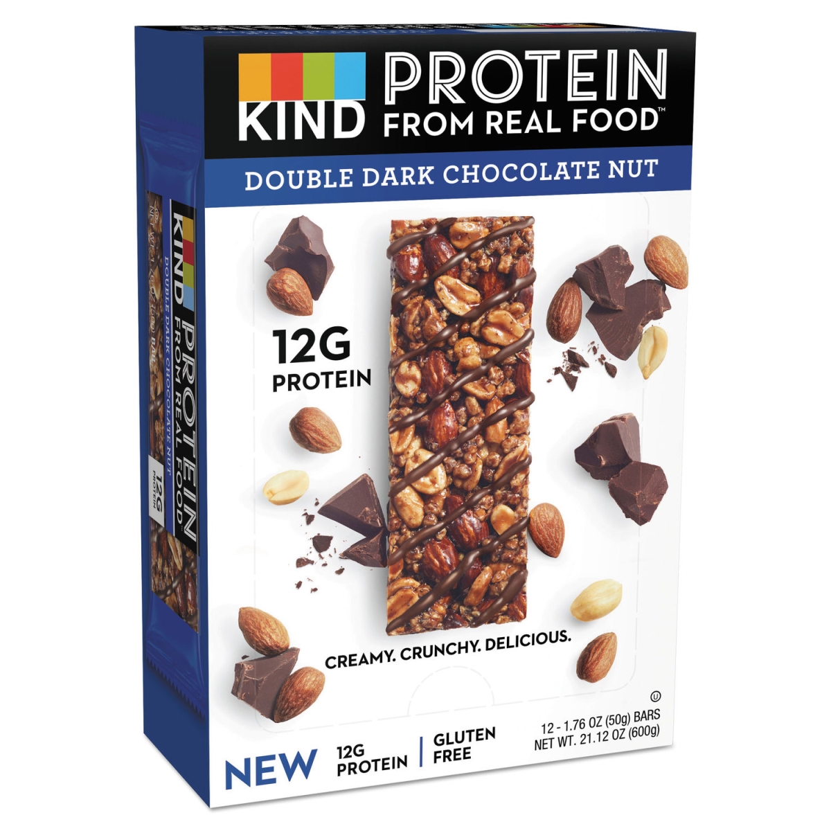 Picture of Kind KND26036 1.76 oz Double Dark Chocolate Protein Bars&#44; Pack of 12