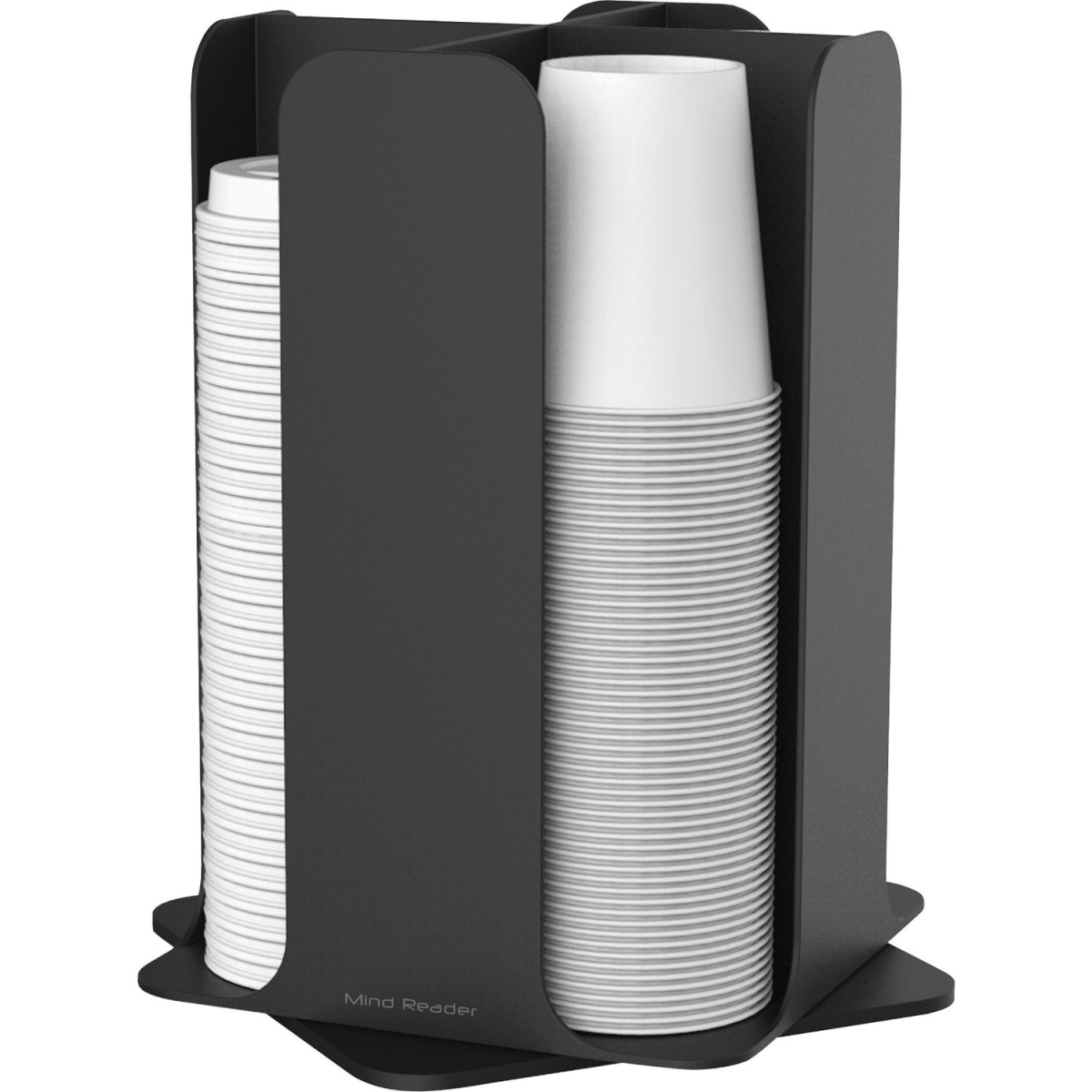 Picture of Mind Reader Products EMSCDISPBLK Totem Breakroom Cup & Lid Holder, Black