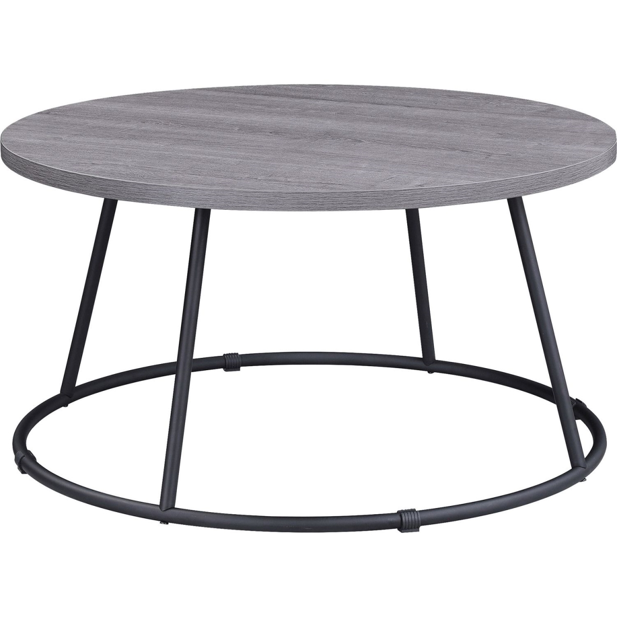 LLR16260 Round Coffee Table, Weathered Charcoal
