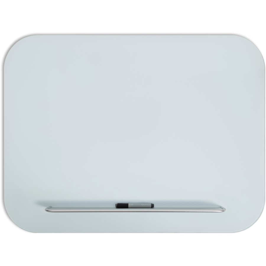 48 x 36 in. Magnetic Rectangle White Glass Dry-Erase Board