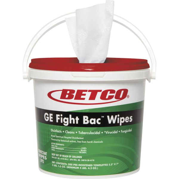 Picture of Betco BET3920100CT GE Fight Bac Disinfectant Wipes&#44; White - Pack of 4
