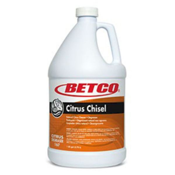 Picture of Betco BET1670400 1 gal Citrus Chisel Non-Butyl Citrus Cleaner & Degreaser&#44; Orange - Pack of 4