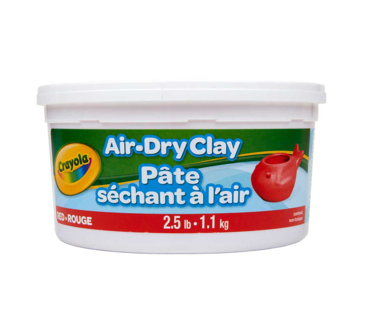 2.5 lbs Air Dry Modeling Clay, Red