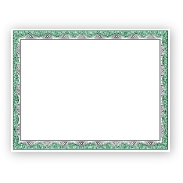 Silver Foil Award Certificates, Pack of 15