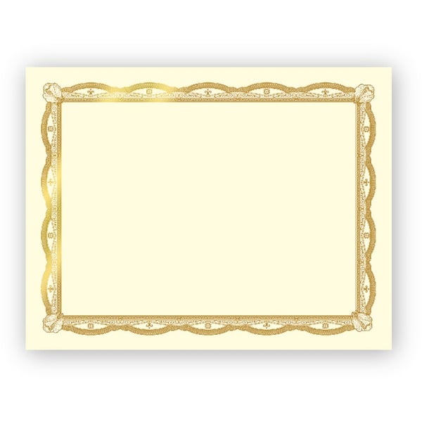 Silver Foil Award Certificates, Green & Silver - Pack of 15