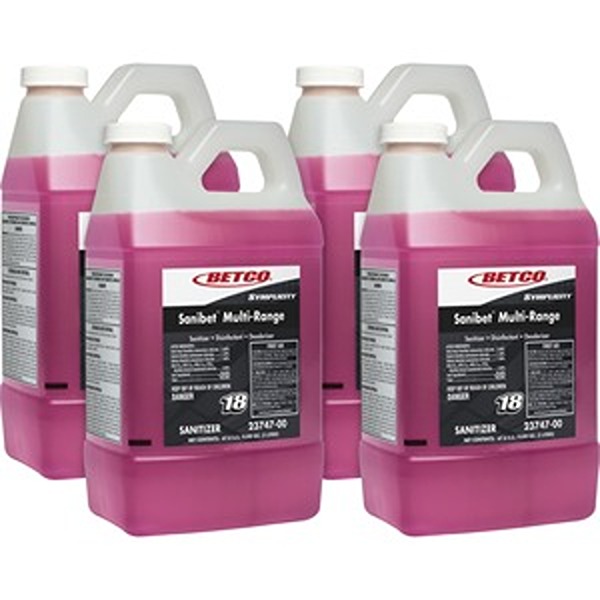 Picture of Betco BET2374700CT Multi Range Sanitizer, Pink - Pack of 4