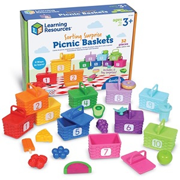 Sorting Surprise Picnic Basket, Multi Color