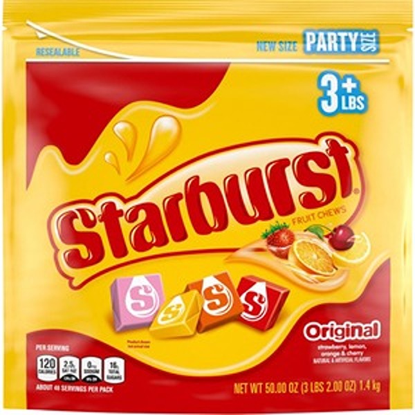 MRS28086 5 oz Original Fruit Chews Party Size Bag Candy