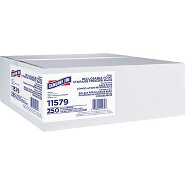 Picture of Genuine Joe GJO11579 1 gal Freezer Reclose Storage Bag - Pack of 250