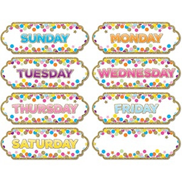 Magnetic Confetti Days Timesaver, Multi Color
