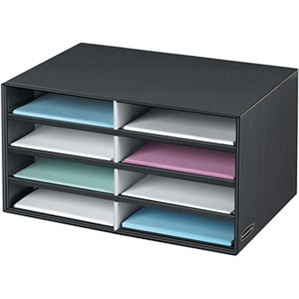 8-Compartment Pinstripe Literature Sorter