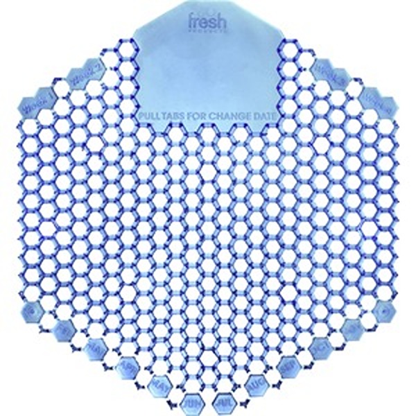 Wave 3D Urinal Screen, Blue - Pack of 10