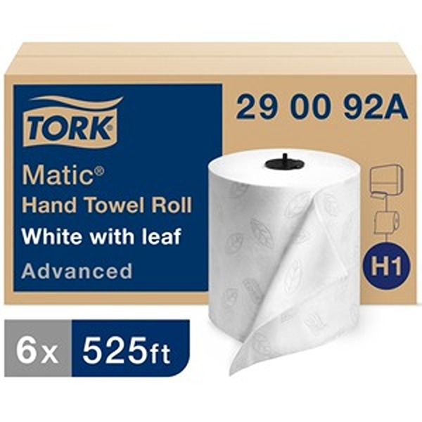 TRK290092A Hand Roll Towel, White - Pack of 6