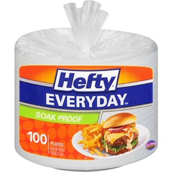 Picture of Hefty RFPD28100 9 in. Everyday Foam Plate - Pack of 100