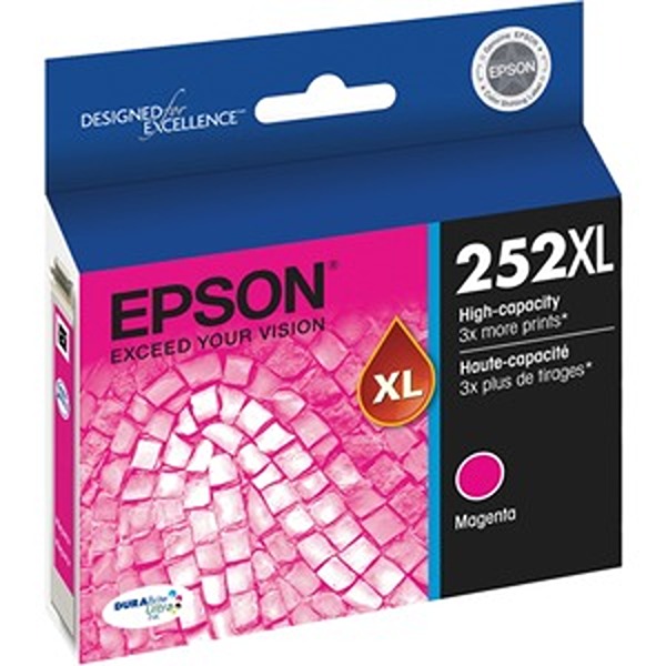 Epson EPST252XL320S Ultra Original High Yield Inkjet Ink Cartridge, Magenta - 2XL -  Epson America, Inc
