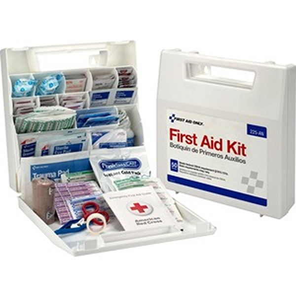 Bulk First Aid Kit, 50 Person, ANSI, 196/Pieces, White