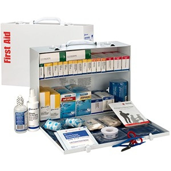 FAO90573 2-Shelf First Aid Cabinet with Medication