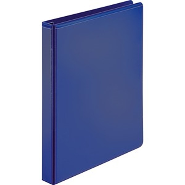 View Binder, D-Ring, 1in Capacity, 11inx8-1/2in, Navy