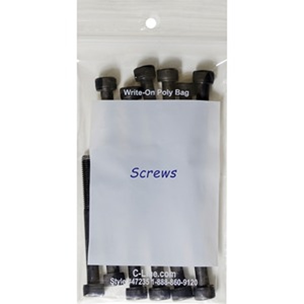 Picture of C-Line CLI47235 3 x 5 in. Poly Zipper Reclose Bag, Pack of 1000