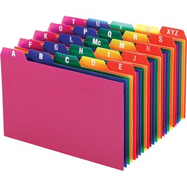 OXF73154 4 x 6 in. A-Z Guides Polypropylene Card - Pack of 25