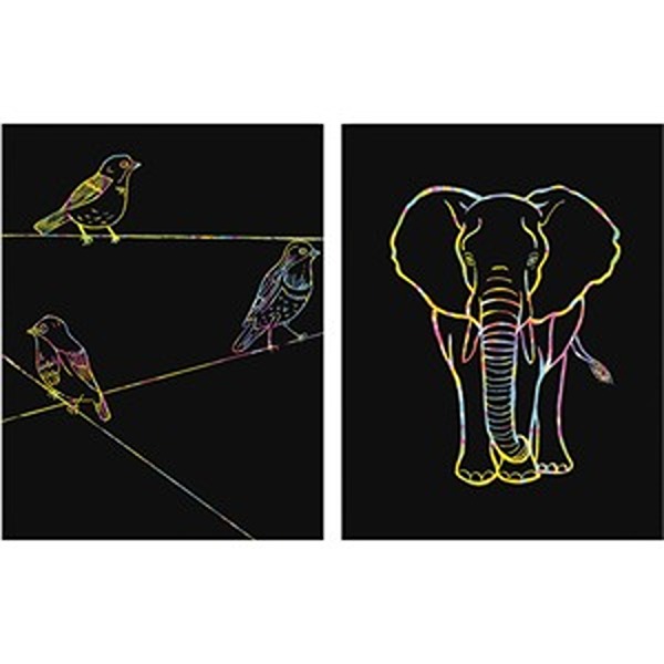 PAC4627 8.5 x 11 in. Now You See It Etch Rainbow Board - 30 Sheet