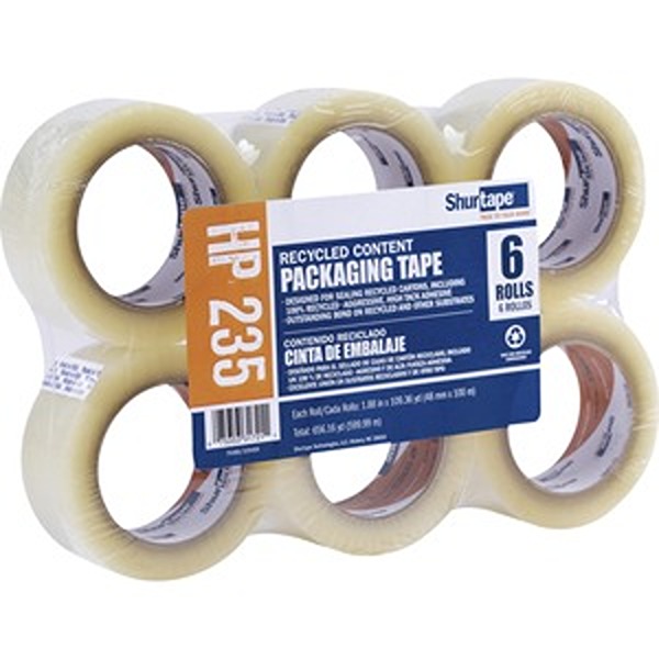 48 mm x 100 m Pink & Clear Packaging HP235 Tape, Pack of 6