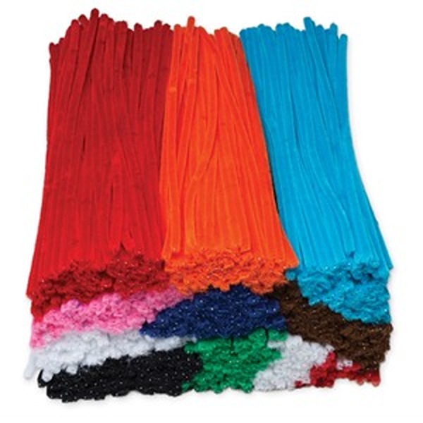6 mm Jumbo Chenille Pipe Cleaner Stems - Pack of 1000
