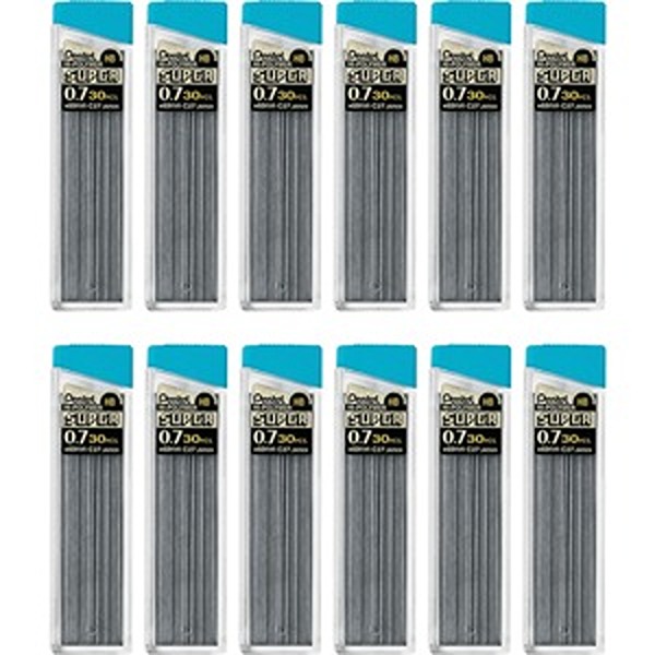 Picture of Pentel PENC27HBBX 0.7 mm Hi-Polymer Black Lead Refills - Pack of 12 - 30 Count