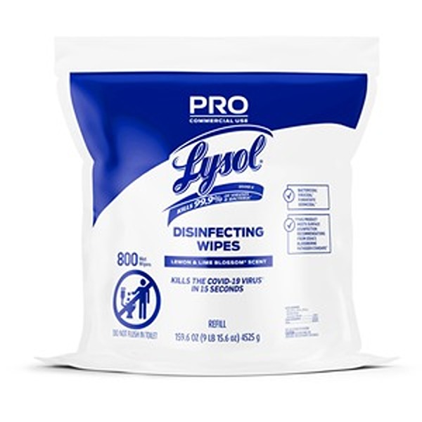 Lemon Refill Disinfectant Wipe, Pack of 800
